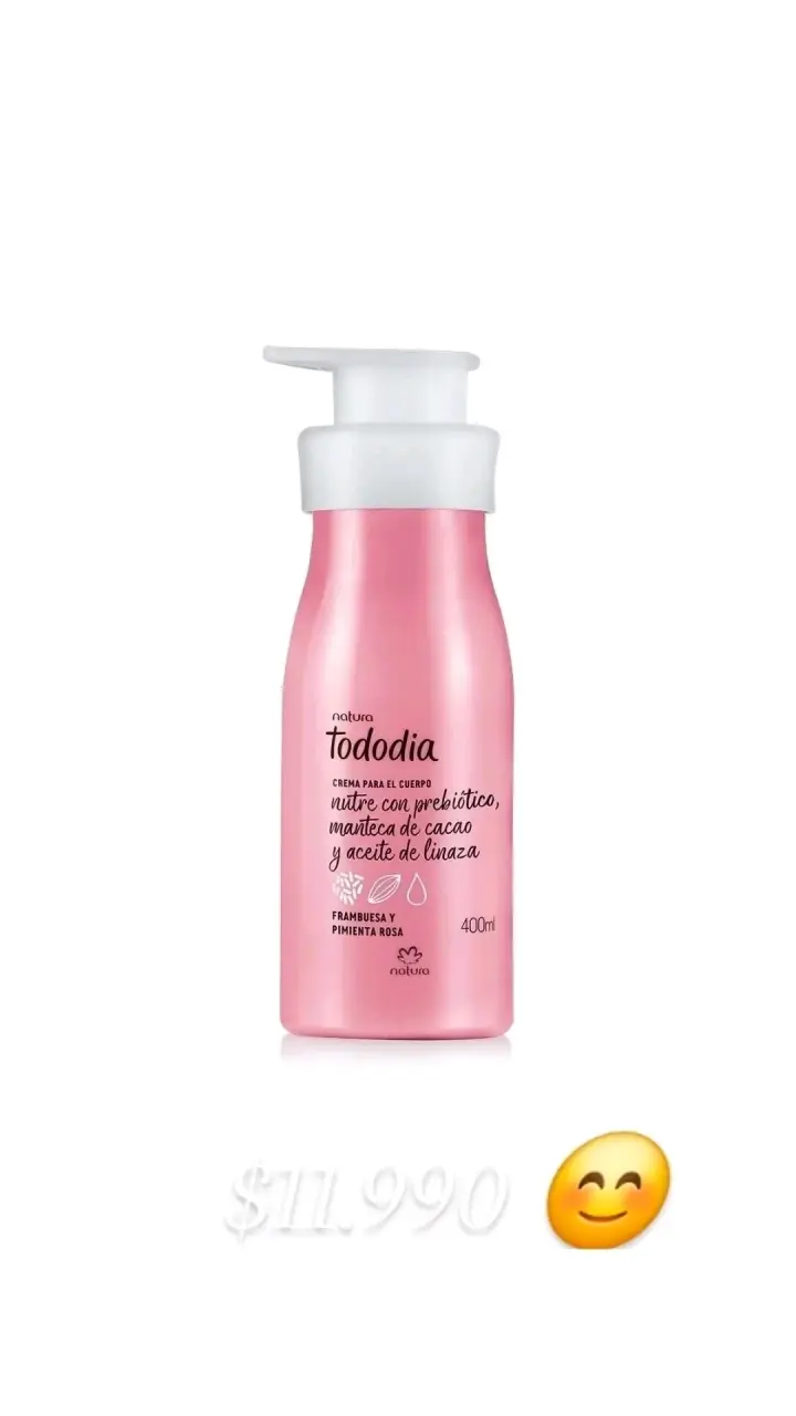 Crema corporal Natura Tododia frambuesa y pimienta rosa - 1