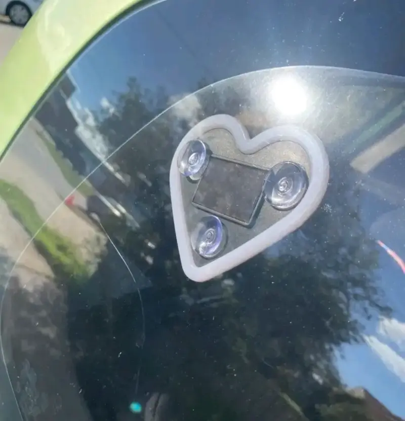 Luz LED ambiental para ventana de auto con carga solar y USB - 5