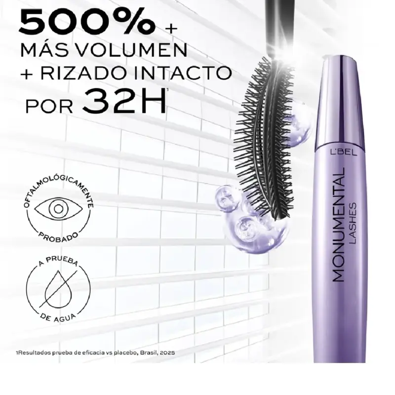Máscara de Pestañas L'Bel Monumental Lashes Noir - 2