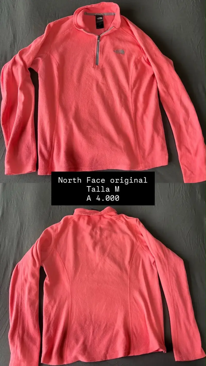Polar North Face original talla M color coral