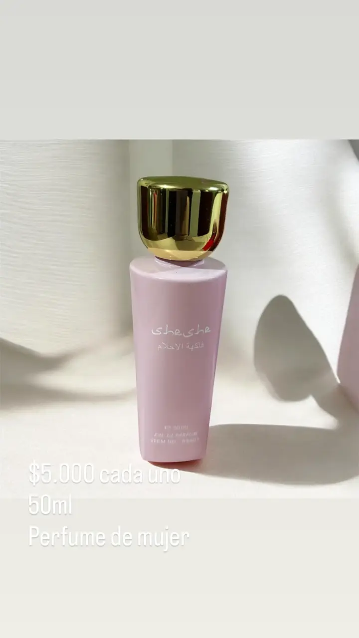 Perfume de Mujer 50ml con Tapa Dorada - 1