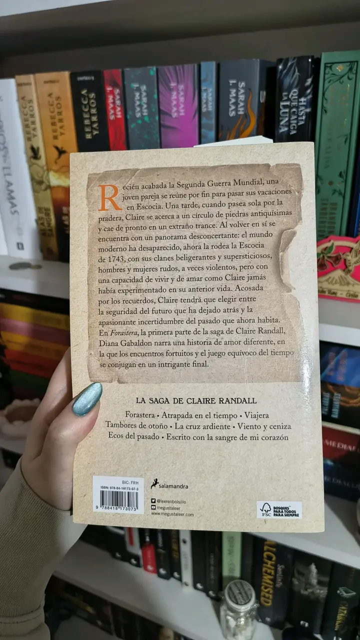 Libro 'Forastera' de Diana Gabaldon, original - 2