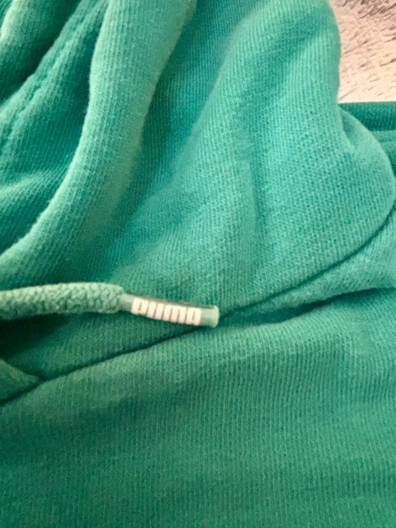 Polerón con capucha verde Puma para mujer - 3