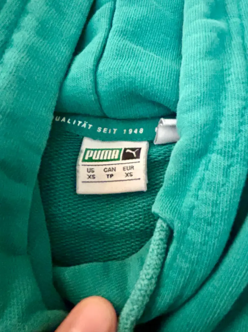 Polerón con capucha verde Puma para mujer - 4