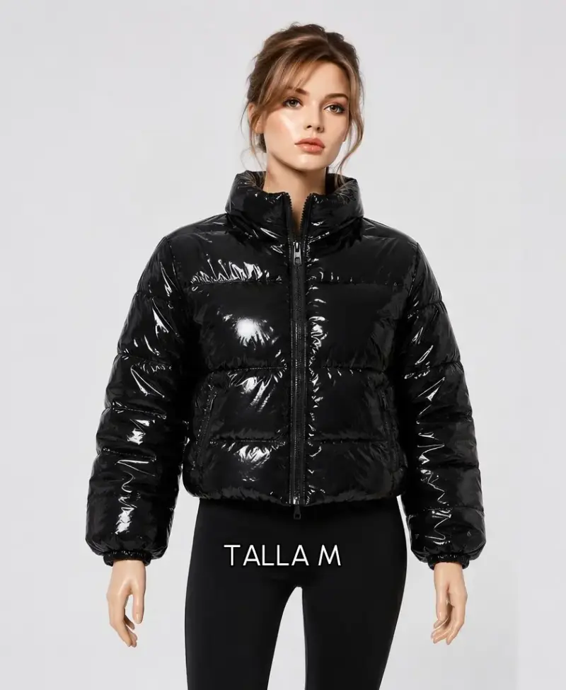 Chaqueta acolchada negra talla M para mujer