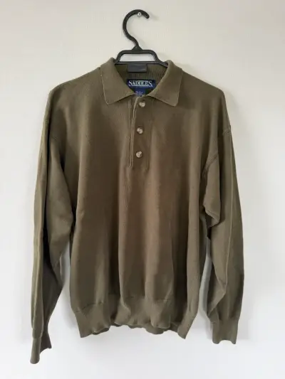Poleron unisex talla L oliva - miniatura 5