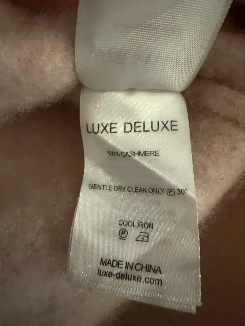 Suéter cruzado cashmere color rosa - 5