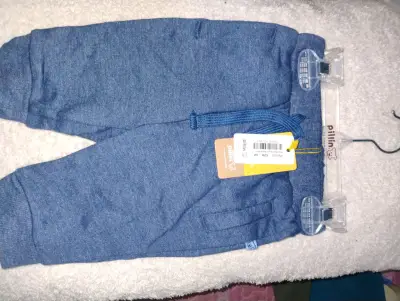 Pantalones de bebé azul marino Pillin - miniatura 1