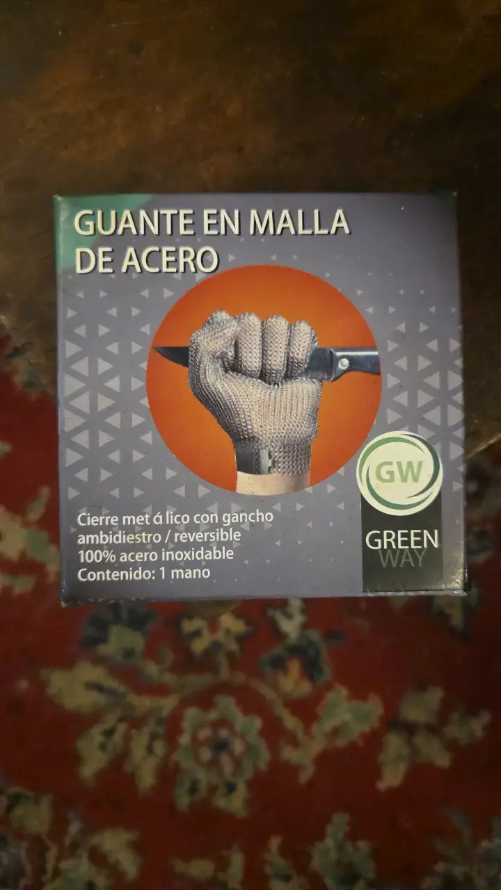 Guante de malla de acero inoxidable ambidiestro - 1