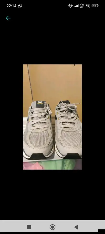 Zapatillas deportivas Skecher grises para hombre - miniatura 2