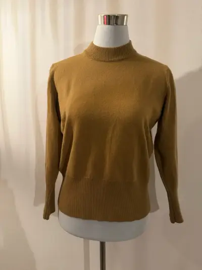 Sweater de lana color camel Roberto Sarto - miniatura 1