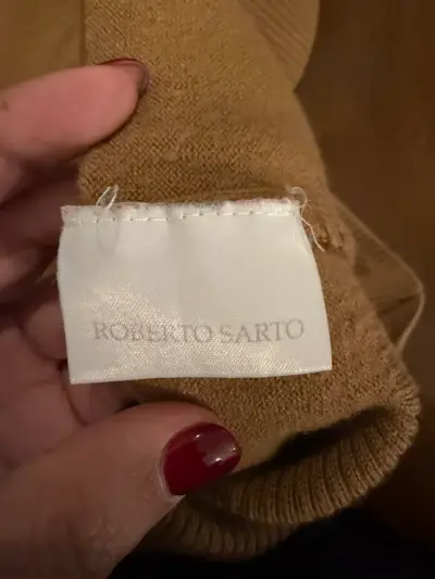 Sweater de lana color camel Roberto Sarto - miniatura 3