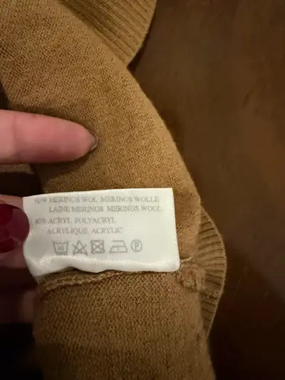 Sweater de lana color camel Roberto Sarto - miniatura 4