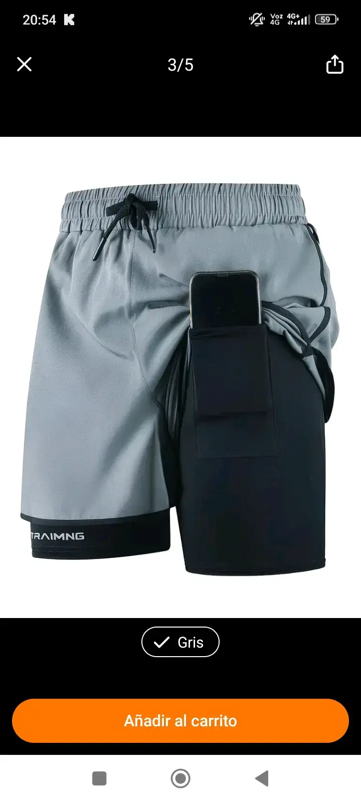 Short deportivo secado rapido - 3