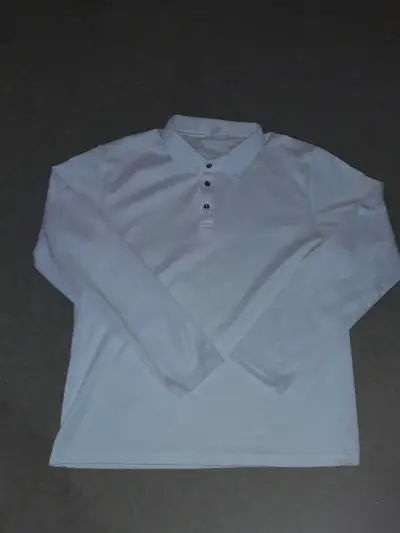 Polera blanca de manga larga - miniatura 1