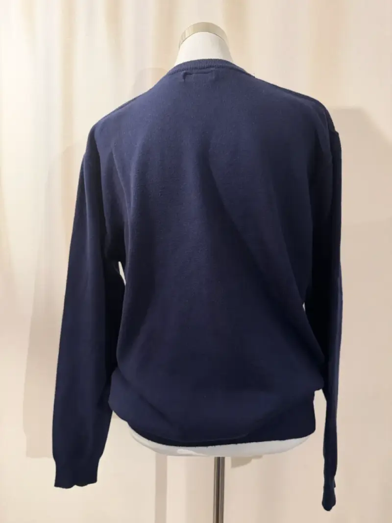 Suéter azul con diseño Couture XL - 3