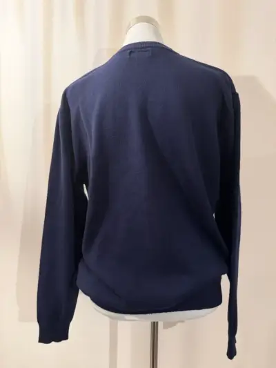 Suéter azul con diseño Couture XL - miniatura 3