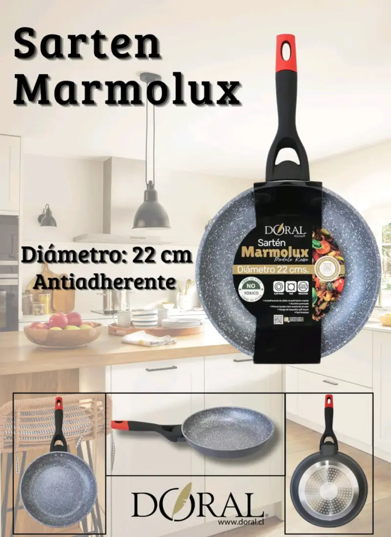 Sartén Marmolux 24 cm Antiadherente - 2