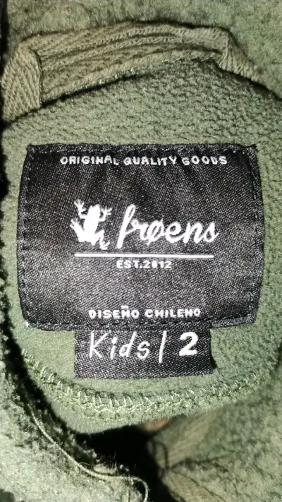 Chaqueta polar verde con cierre y detalles marrone - miniatura 2