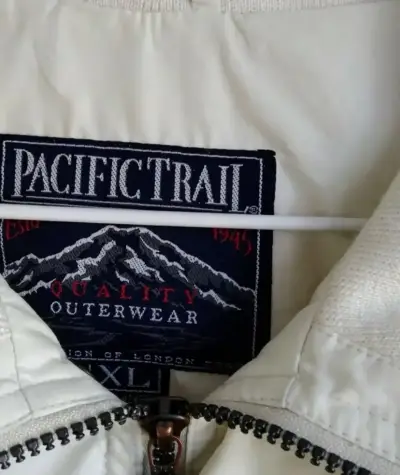 Chaqueta blanca impermeable Pacific Trail - miniatura 2
