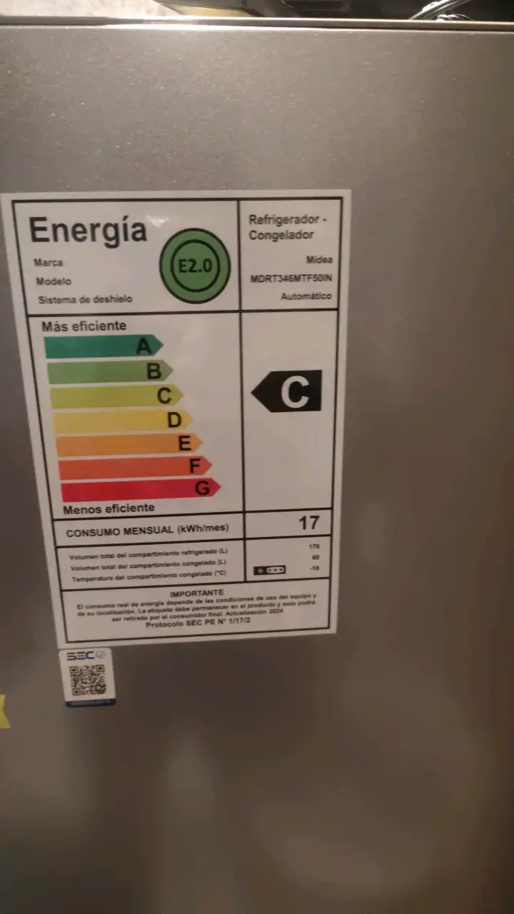 Refrigerador Midea de dos puertas en buen estado - 3