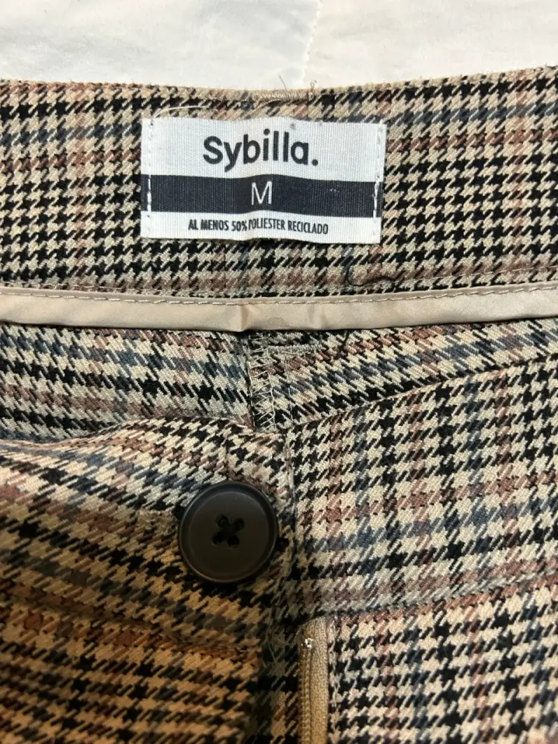 Pantalones a cuadros Sybilla talla M - 3