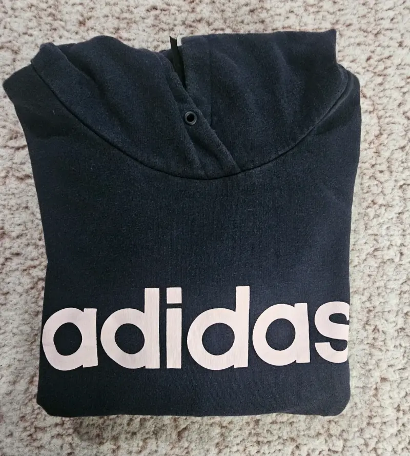 Polerón con capucha Adidas azul marino - 1