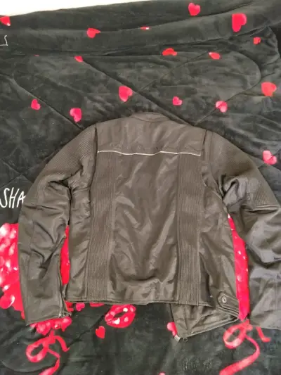 Chaqueta de moto Harley Davidson negra - miniatura 1