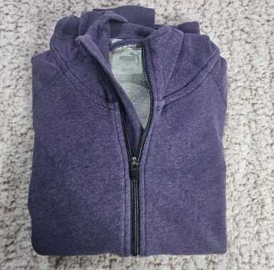 Polerón con cierre morado Puma para mujer - miniatura 1