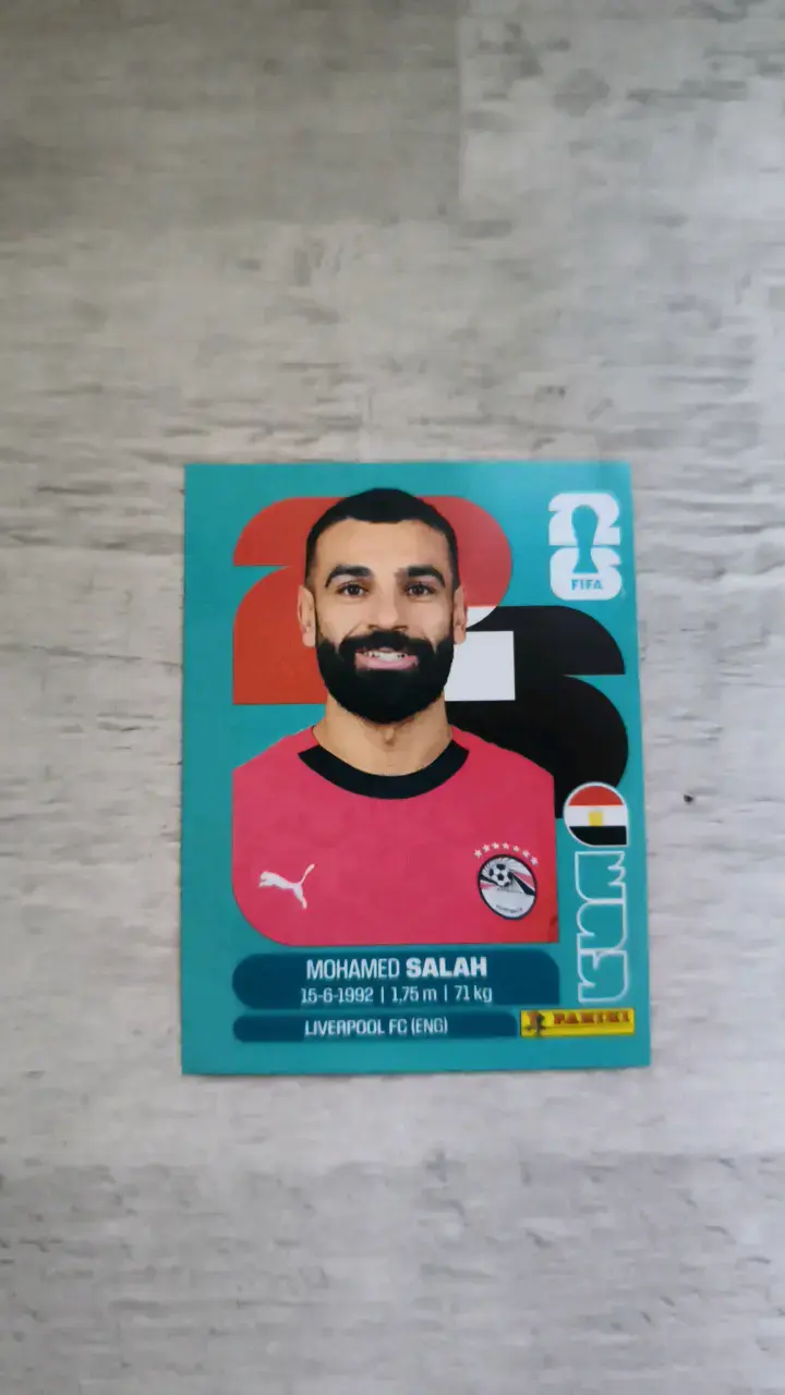 Lámina Panini Mohamed Salah Mundial 2026 - 1