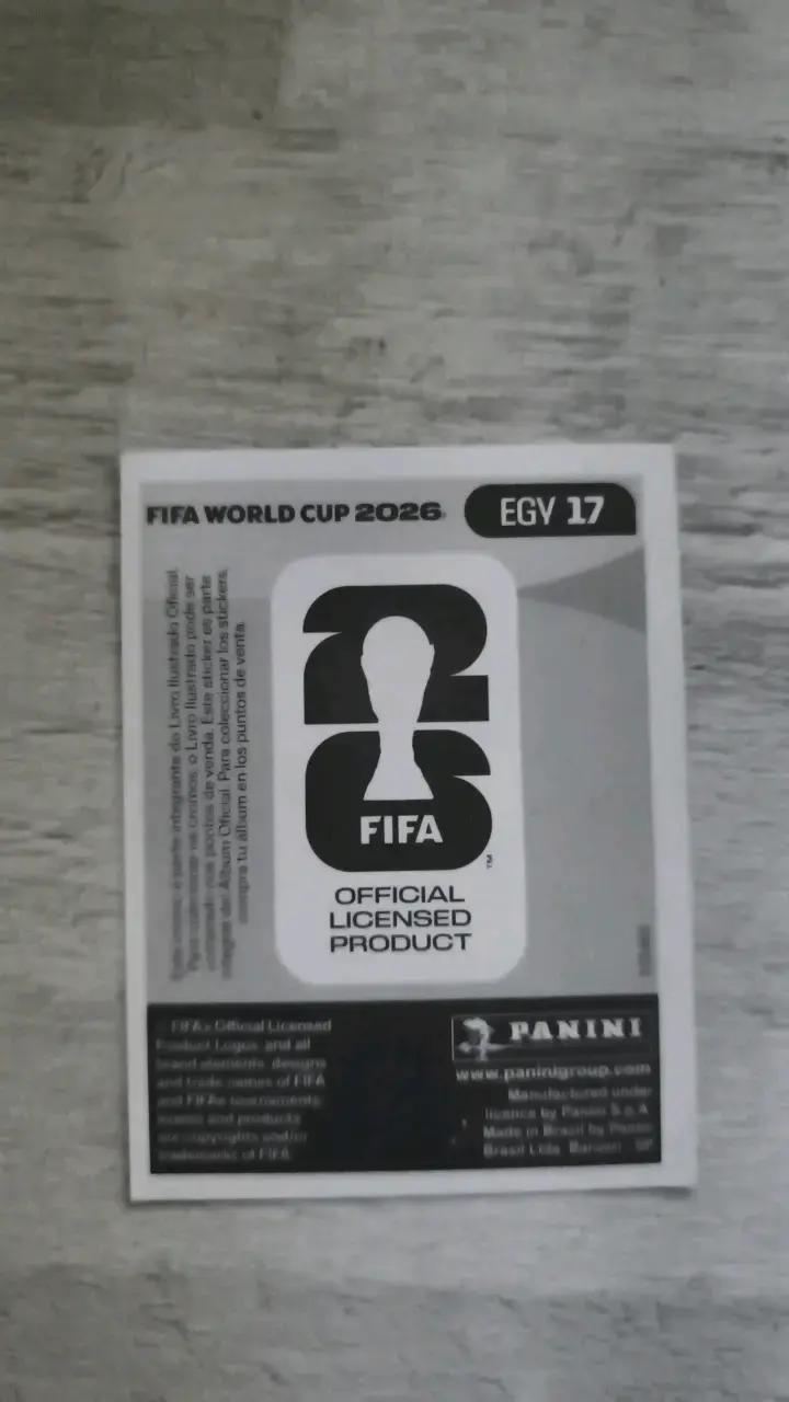 Lámina Panini Mohamed Salah Mundial 2026 - 2