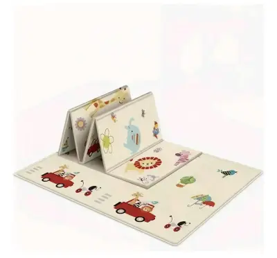 Alfombra de juego infantil plegable con diseño de animales - miniatura 1