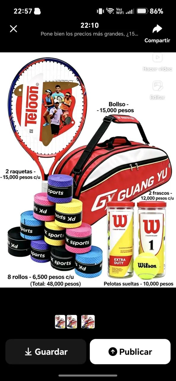 Cintas de agarre para raquetas PK Sports - 5
