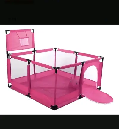 Corral de Juegos para Niños Rosa y azul con Puerta - miniatura 2