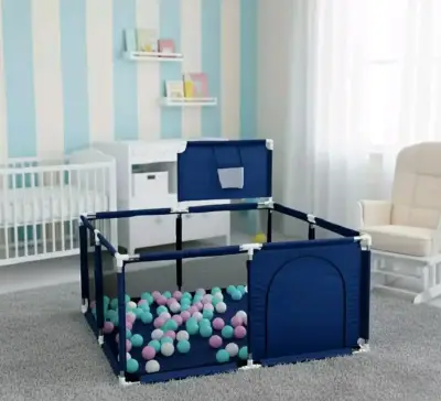 Corral de Juegos para Niños Rosa y azul con Puerta - miniatura 4