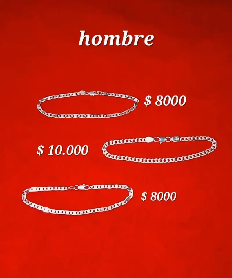 Pulsera de plata para hombre