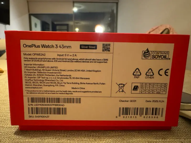 Smartwatch OnePlus Watch 3 43mm - 3