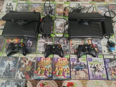 Consola Xbox 360 con Kinect y juegos variados - miniatura 1