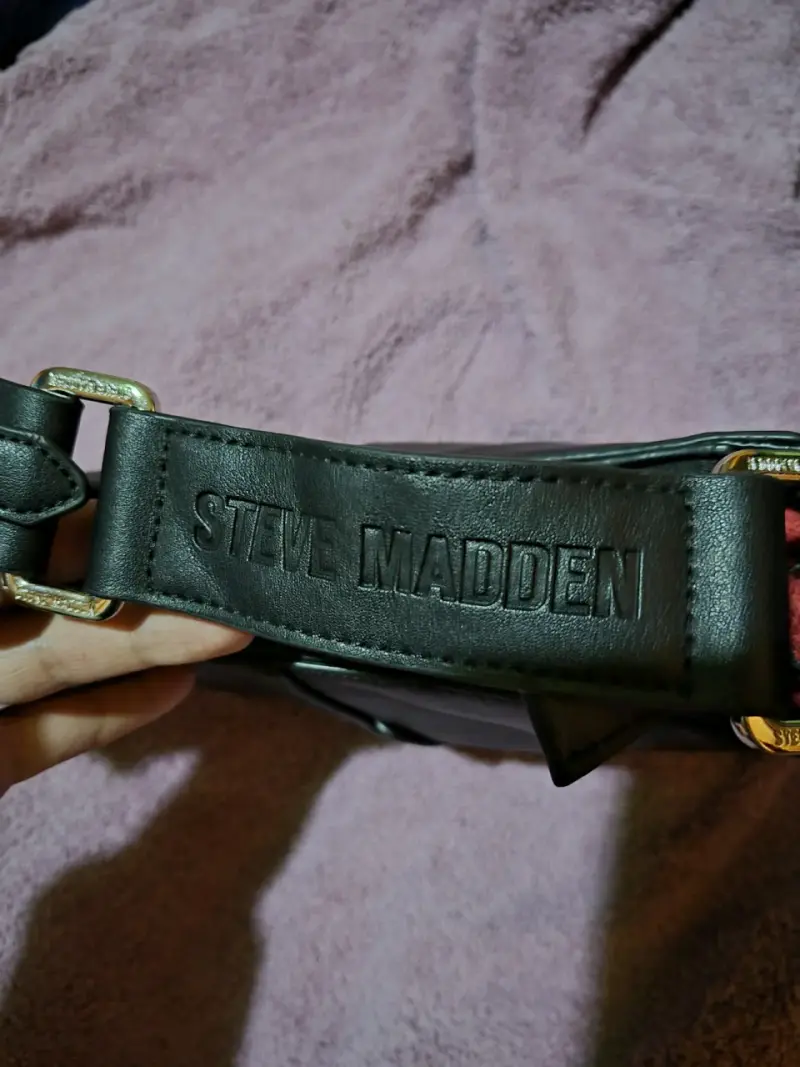 Bolso de cuero negro Steve Madden - 3