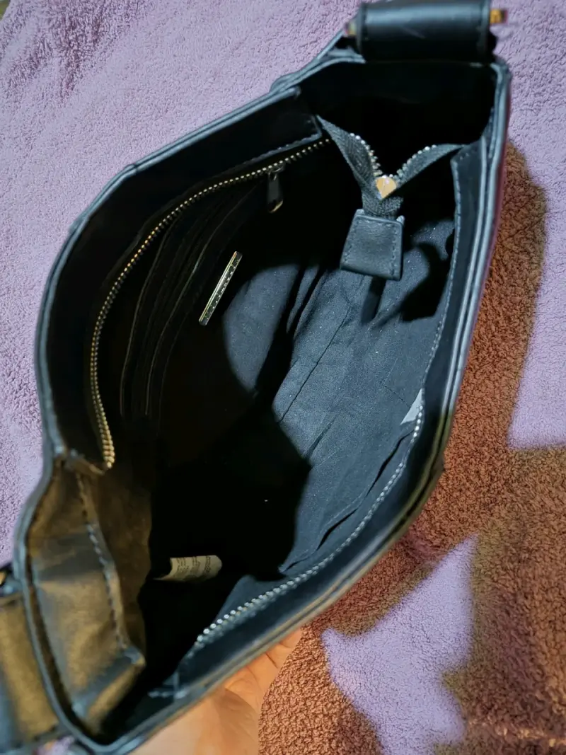 Bolso de cuero negro Steve Madden - 5
