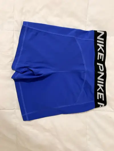 Shorts deportivos Nike Pro Dri-FIT azul - miniatura 4