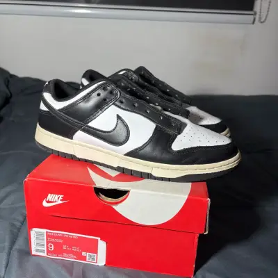 Zapatillas Nike Dunk Low Retro Blanco y Negro - miniatura 1