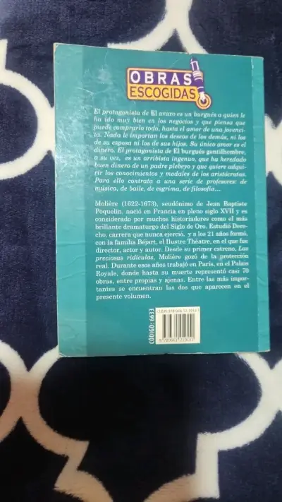 Libro El Avaro y El Burgués Gentilhombre de Molière - miniatura 2