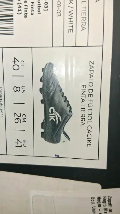Zapatillas de fútbol Finta Cacike negro y blanco - miniatura 3