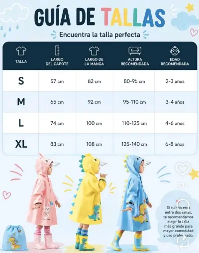 Impermeable infantil diseño dinosaurio rosa/celest - miniatura 6
