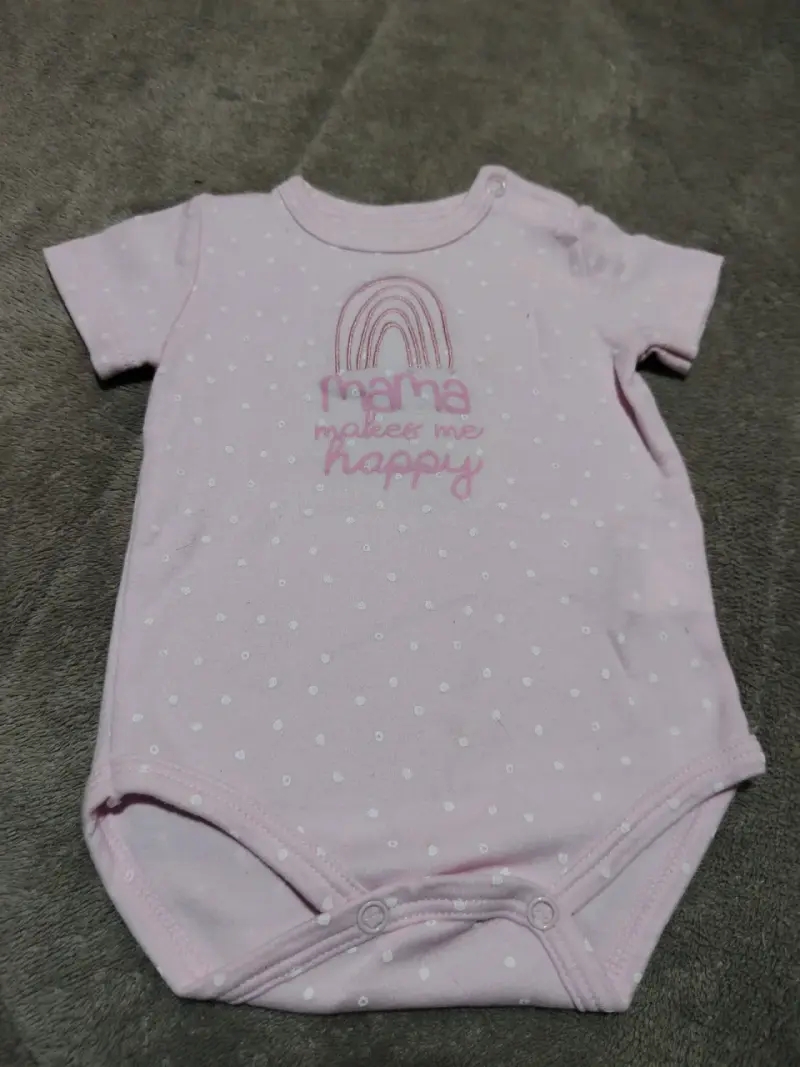 Body de bebé con diseño manga corta - 1