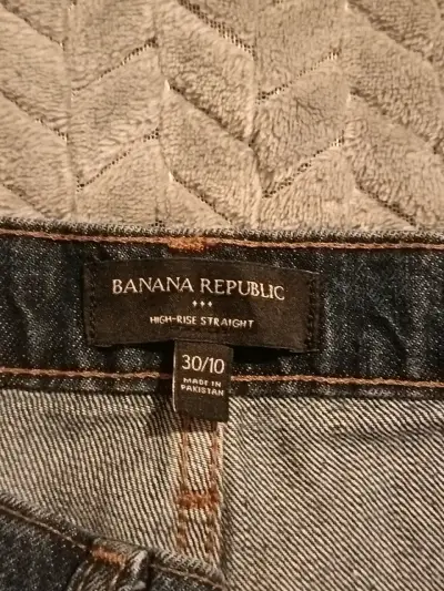 Jeans rectos banana republic tiro alto - miniatura 3
