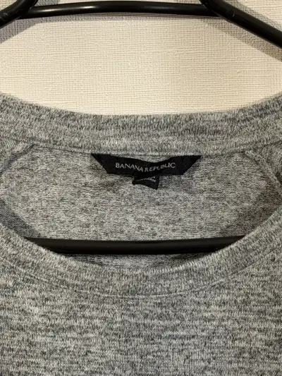 Polera gris de manga 3/4 con volantes - miniatura 5