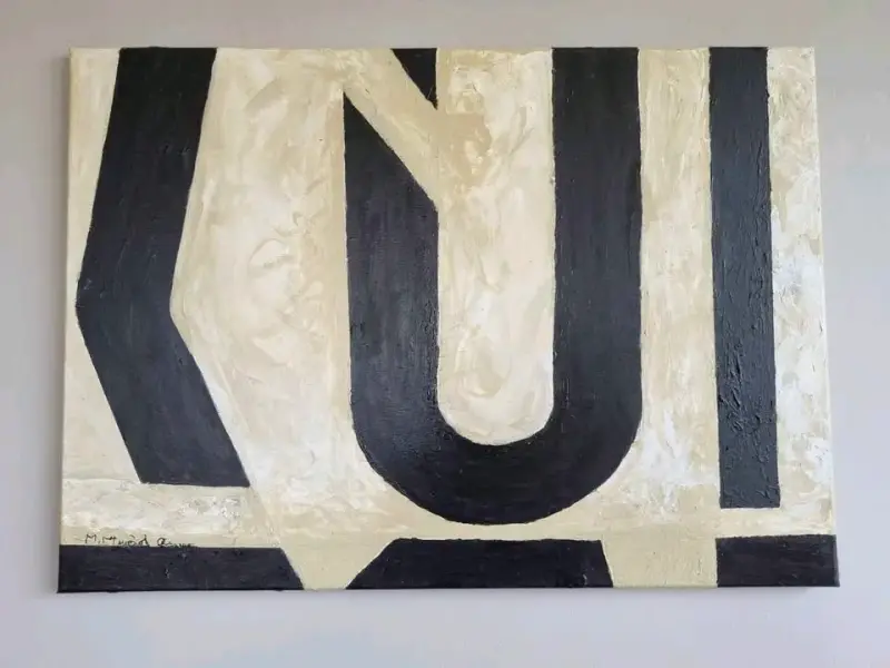 Cuadro acrílico con técnica mixta 70x50 cm