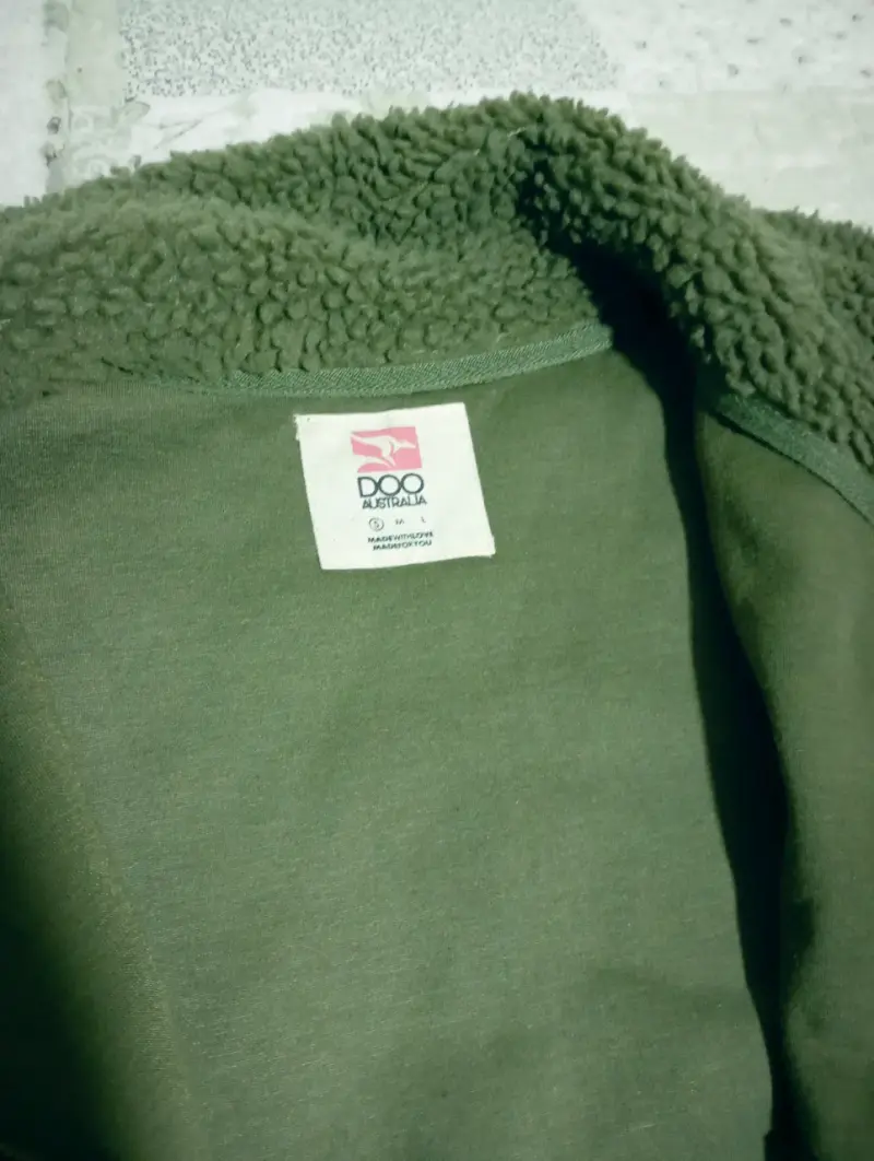 Chaqueta de lana verde para invierno - 2